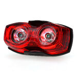 Фонарь OEM Bicycle 3-Mode Red LED Safety Warning Signal Taillight - Black + Red