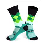 Носки велосипедные DAREVIE DVA013 black/green one size