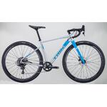 Велосипед Trinx Rise 2.1 Gravel (гравийный) (2023) (gray/ blue, 700C, 540мм.)