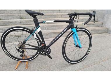 Велосипед Trinx SWIFT 2.0 road (шоссейный) (2023) (black/wite/blue, 700C, 540мм.)