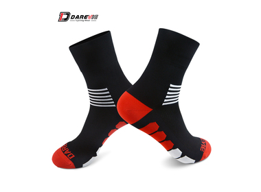 Носки велосипедные DAREVIE DVA012 black/red one size