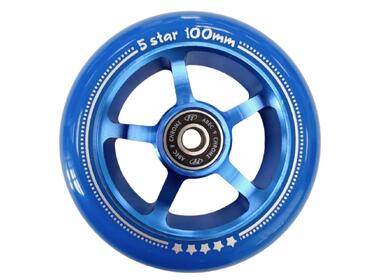 Колесо Tech Team для самоката X-Treme 100*24мм 5 star blue