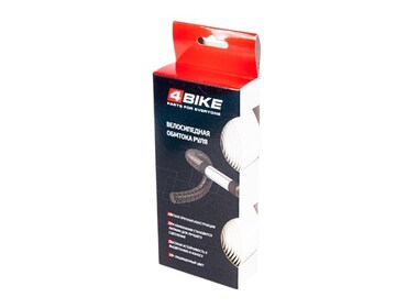 Обмотка руля 4BIKE гелевая с карбоновым рисунком белая