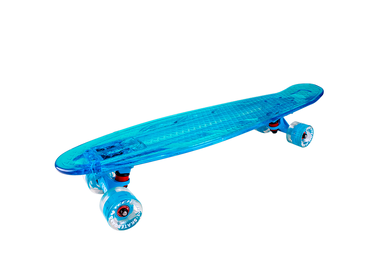 Скейтборд Tech Team пластик Transparent 27 light blue TLS-403L