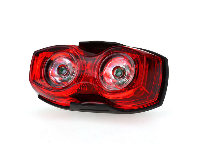 Фонарь OEM Bicycle 3-Mode Red LED Safety Warning Signal Taillight - Black + Red