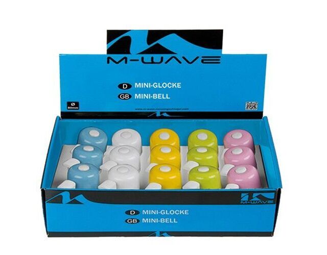 Звонок мини M-Wave сталь, цвет в ассорт.