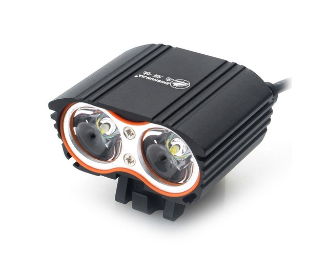 Фара светодиодная OEM ZHISHUNJIA 4.2V-8.4V XML T6 LED 1600lm 4-Mode White Bike Light - Black  (без а