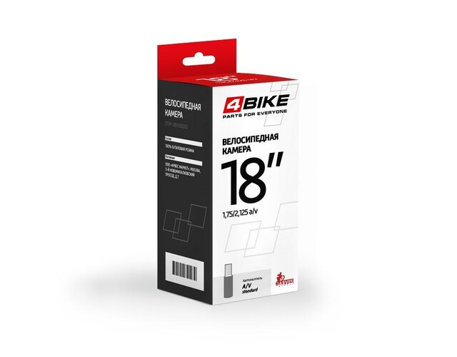 Камера 4Bike 18"x1.75/2.125 a/v