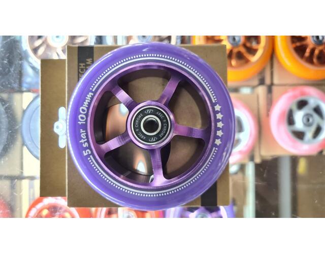 Колесо для самоката X-Treme 100*24мм 5 star purple