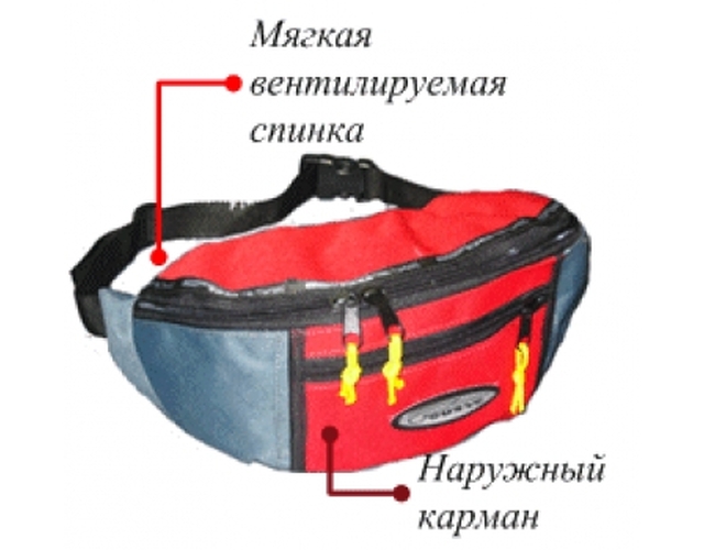 COURSE Сумка поясная средняя