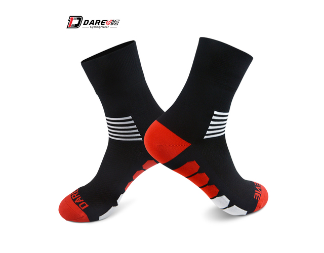 Носки велосипедные DAREVIE DVA012 black/red one size