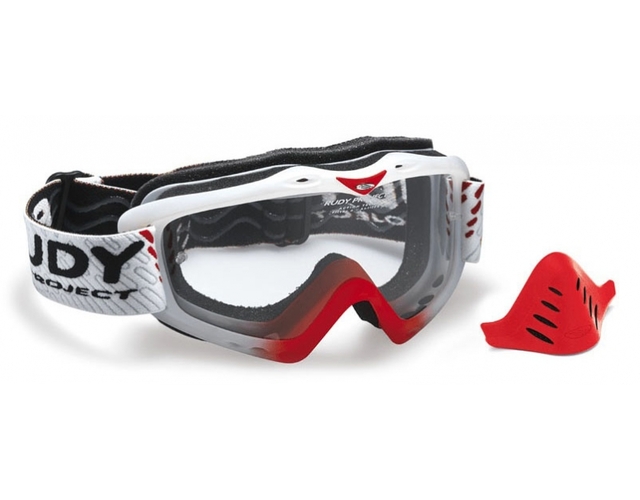 Очки-маска Rudy Project KLONYX FROZEN CRYSTAL - RED FLUO - TRANSPARENT