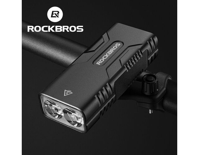 Фонарь передний ROCKBROS 850 люмен, алюминиевый корпус, зарядка Type-C