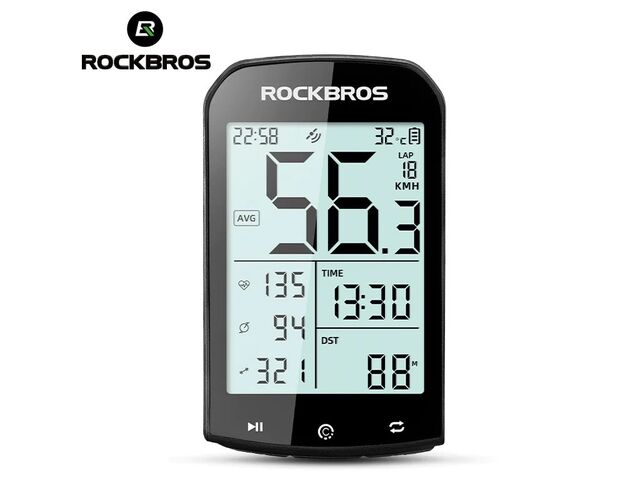 Велокомпьютер ROCKBROS M1 smart GPS, 25 функций