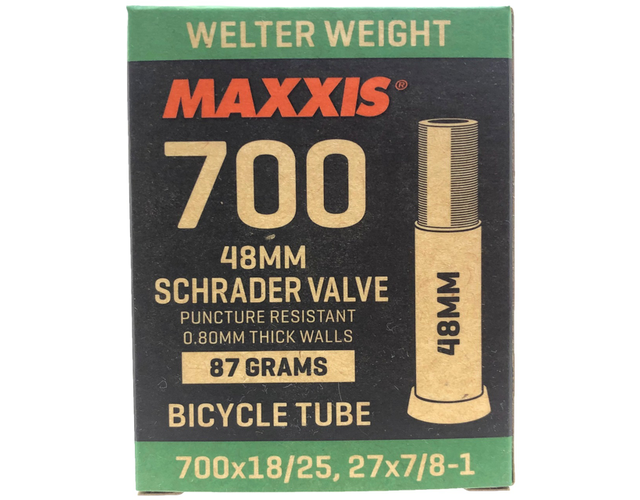 Камера Maxxis Welter Weight 700x18/25C 0.8 мм авто нип. 48 мм (EIB81559000)