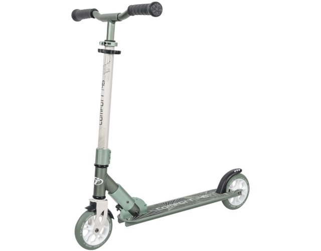 Самокат Tech Team COMFORT 145R 2021 бело-зеленый