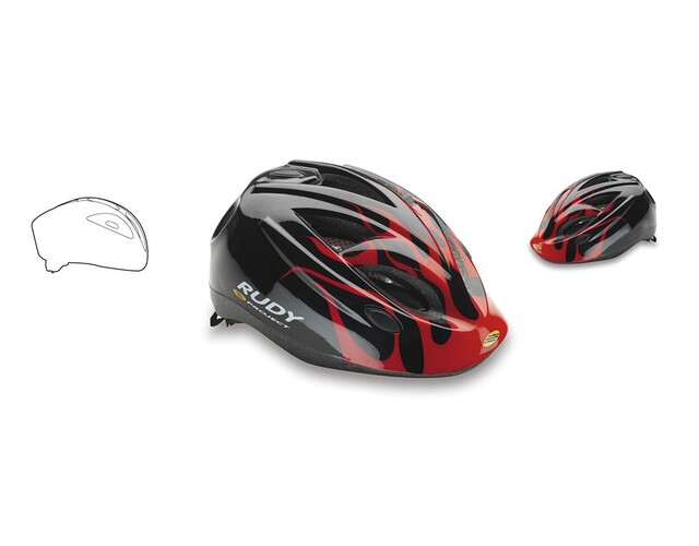 Каска Rudy Project KID JOCKEY BLACK/RED S